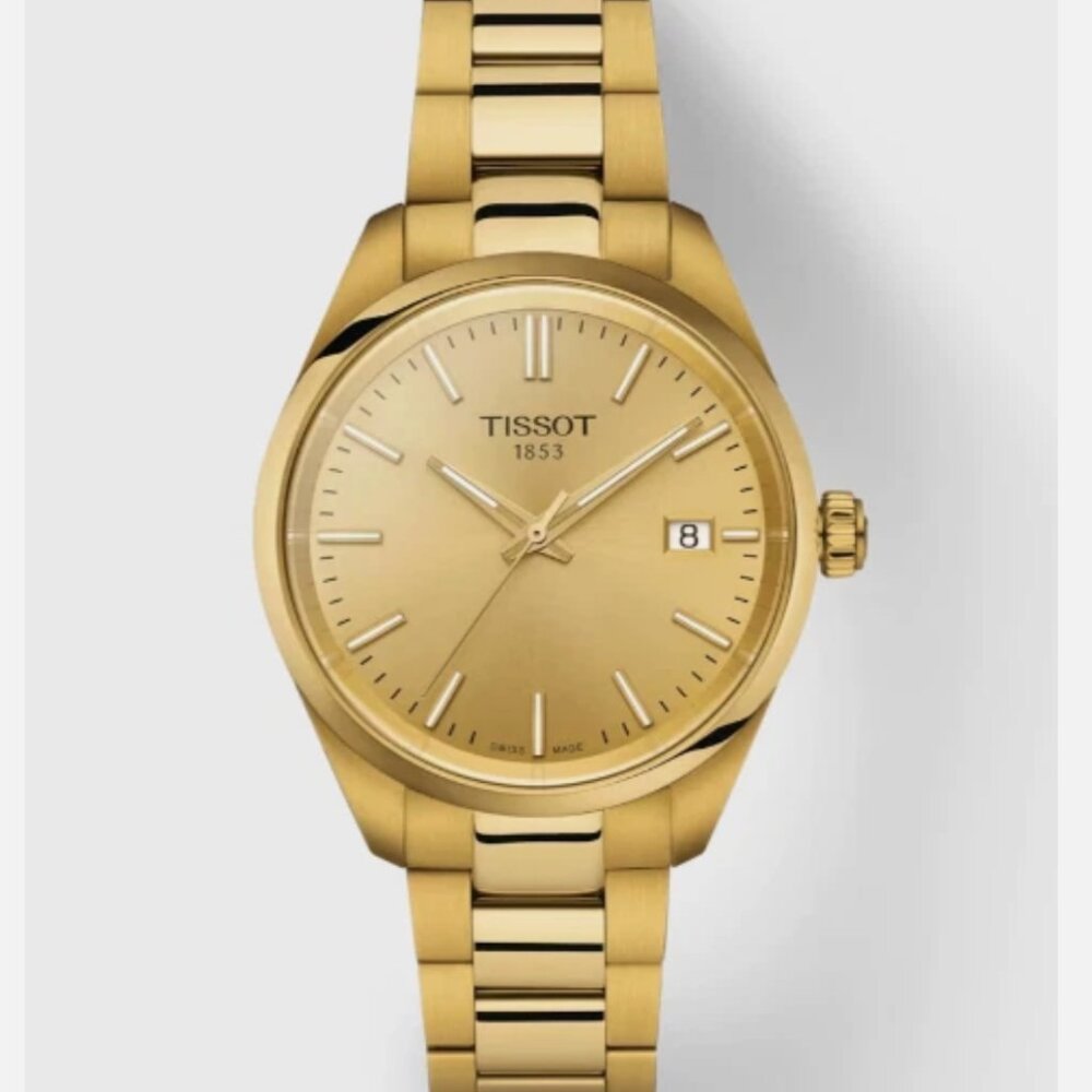 Tissot Quartz PR 100 T Classic Gold Dial Round Men's Watch